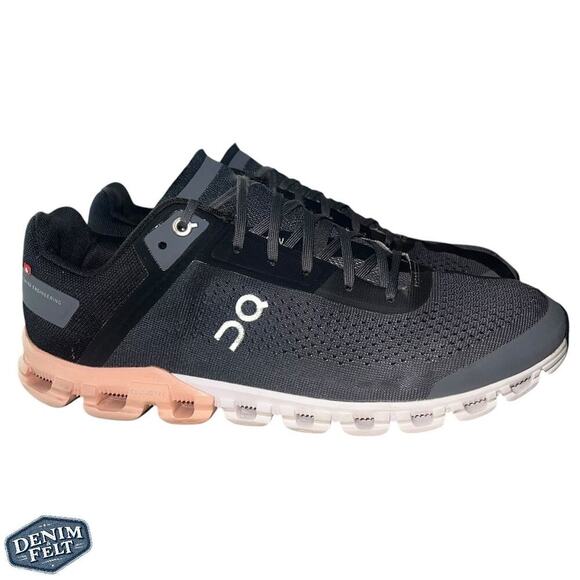 On Cloud Cloudflow Running Shoes in Rock Rose/Pink/Black Athletic Sneakers!! - Picture 1 of 15